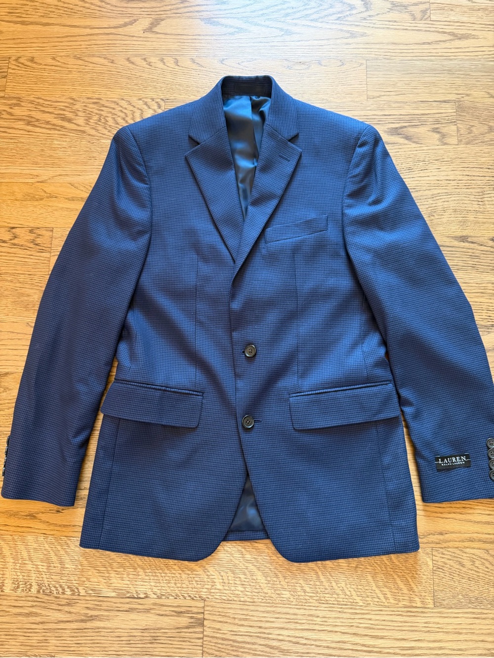 Ralph Lauren Navy Blue Textured Sport Coat 36R - Picture 2 of 7